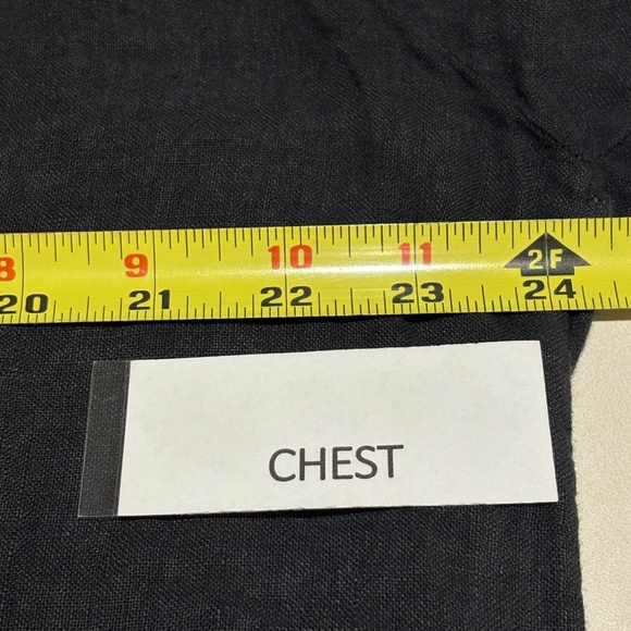 Soft Surroundings Womens ¾ sleeve Linen Peasant Blouse Top XL Oversize Lagenlook - Picture 7 of 8